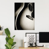 akoestische gitaar poster (Thuiskantoor)