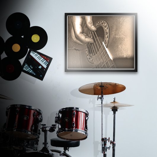 Akoestische gitaar poster