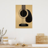 Akoestische gitaar poster (Keuken)