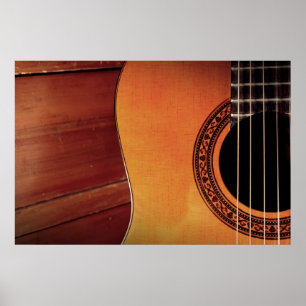 Akoestische gitaar poster