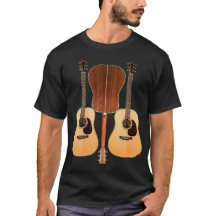 Akoestische gitaar Shirt voor en achter