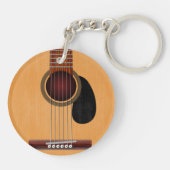Akoestische gitaar sleutelhanger (Achterkant)