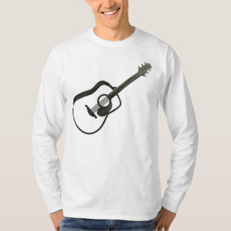 Akoestische gitaar - uitgerekt t-shirt