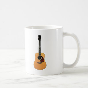 Akoestische gitaar verticaal koffiemok