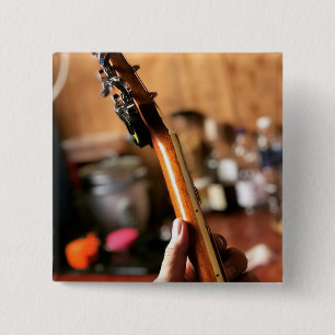 akoestische gitaar vierkante button 5,1 cm