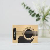 Akoestische gitaar visitekaartje (Staand voorkant)