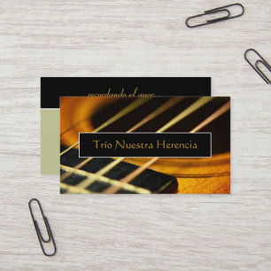 Akoestische gitaar visitekaartje