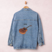 Akoestische gitaarafbeelding cartoon denim jacket (Hangar)