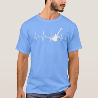 Akoestische gitaarhartslag voor gitaristen 121 t-shirt