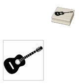 akoestische gitaarstempel 	rubberstempel (Gestempeld)