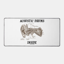 Akoestische trommels in de anatomie van het mensel bureaumat