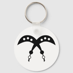 AKOFENA Symbool Adinkra Courage en Valor Sleutelhanger
