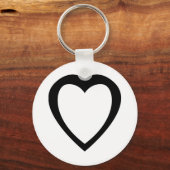 Akoma | Symbool voor patiënt- en tolerantiewit Sleutelhanger (Voorkant)