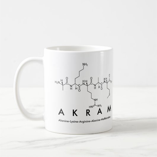 Akram peptide nom mug (Gauche)