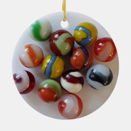 Akro Agate Kurkentrekker Glass Marbles Keramisch Ornament (Achterkant)