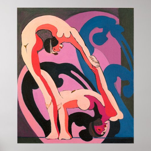 Akrobatenpaar Poster (Voorkant)