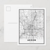 Akron Kaart (Voorkant / Achterkant)