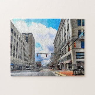 Akron Main Street Cityscape Jigzaag Puzzle Legpuzzel