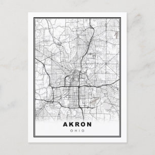 Akron Map Feestdagenkaart
