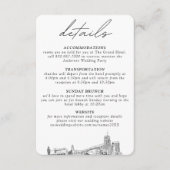 Akron Ohio Bruiloft Verticale details Informatiekaartje (Voorkant)