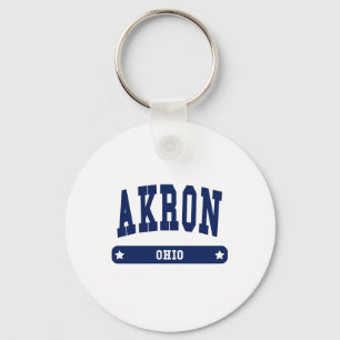 Akron Ohio College Style t shirten Sleutelhanger