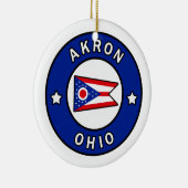 Akron Ohio Keramisch Ornament (Rechts)