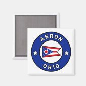 Akron Ohio Magneet (Voorkant / Achterkant)