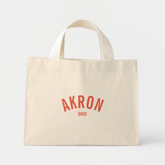Akron, Ohio Mini Tote Bag (Voorkant)