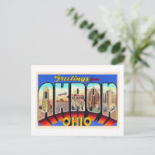 Akron Ohio OH groot Briefkaart (Staand voorkant)