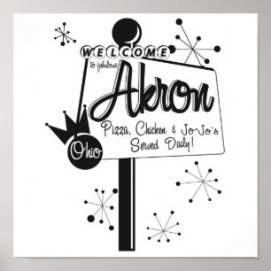Akron - Pizza, Chicken en JoJo's Poster