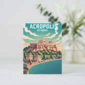 Akropolis Athene, Griekenland Briefkaart (Staand voorkant)