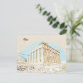Akropolis in Athene, Griekenland Briefkaart (Staand voorkant)