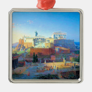 Akropolis in Griekenland Metalen Ornament