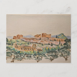 Akropolis van Athene Ansichtkaart Briefkaart