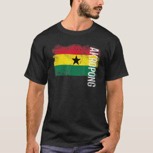 Akropong Ghana vlag voor Ghanese Mannen Kinderen T-shirt