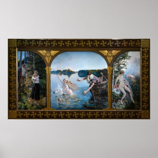 Akseli Gallen-Kallela - Aino Triptiek Poster (Voorkant)