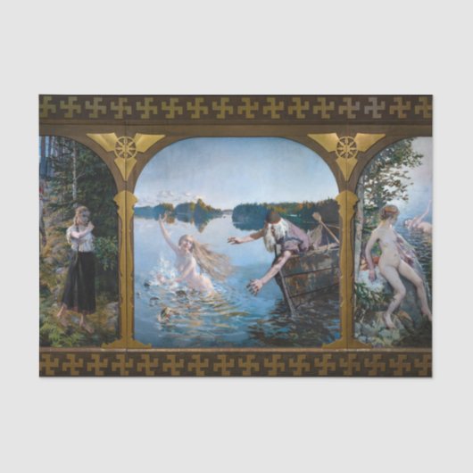 Akseli Gallen-Kallela - Aino Triptych Tissuepapier (Voorkant)