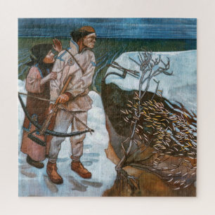 Akseli Gallen-Kallela - Belastingen van Joukahaine Legpuzzel