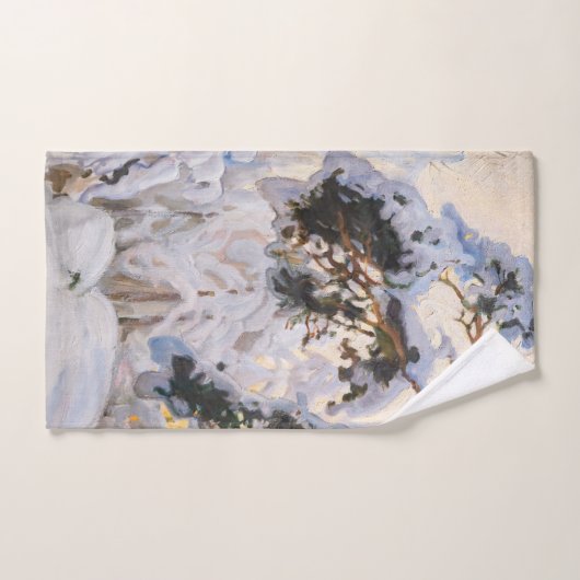 Akseli Gallen-Kallela - Bos in de winter Bad Handdoek (Handdoek)