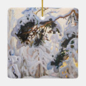 Akseli Gallen-Kallela - Bos in de winter Keramisch Ornament (Achterkant)