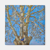 Akseli Gallen-Kallela - Crack Willow en Blue Bird Magneet (Voorkant)