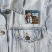 Akseli Gallen-Kallela - Joukahainens wraak Vierkante Button 5,1 Cm (In situ)