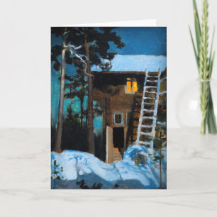 Akseli Gallen-Kallela - Kalela op een winter Kaart