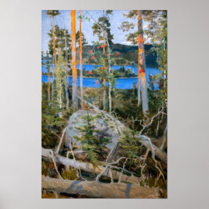 Akseli Gallen-Kallela - Meer in de Wildernis Poster