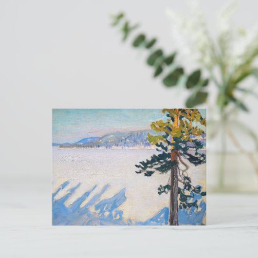 Akseli Gallen-Kallela - Ruovesi-meer in de winter Briefkaart (Staand voorkant)