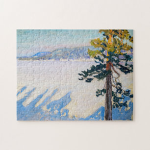 Akseli Gallen-Kallela - Ruovesi-meer in de winter Legpuzzel