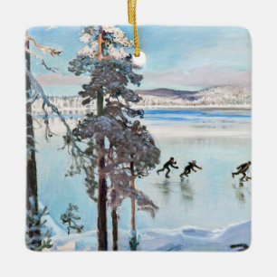 Akseli Gallen-Kallela - Skaters nabij Kalela Shore Keramisch Ornament