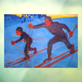 Akseli Gallen-Kallela - Skiers Raamsticker (Vel 3)