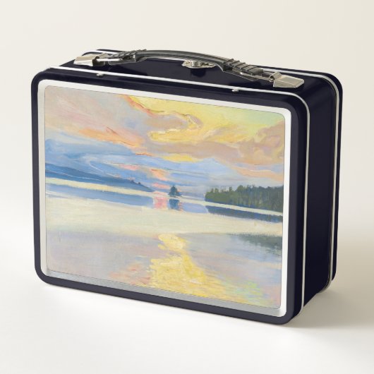 Akseli Gallen-Kallela - Sunset over het Ruovesi-me (Achterkant)