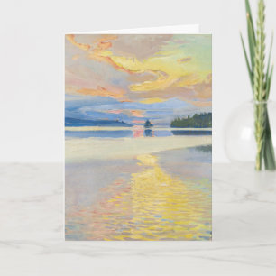 Akseli Gallen-Kallela - Sunset over het Ruovesi-me Kaart